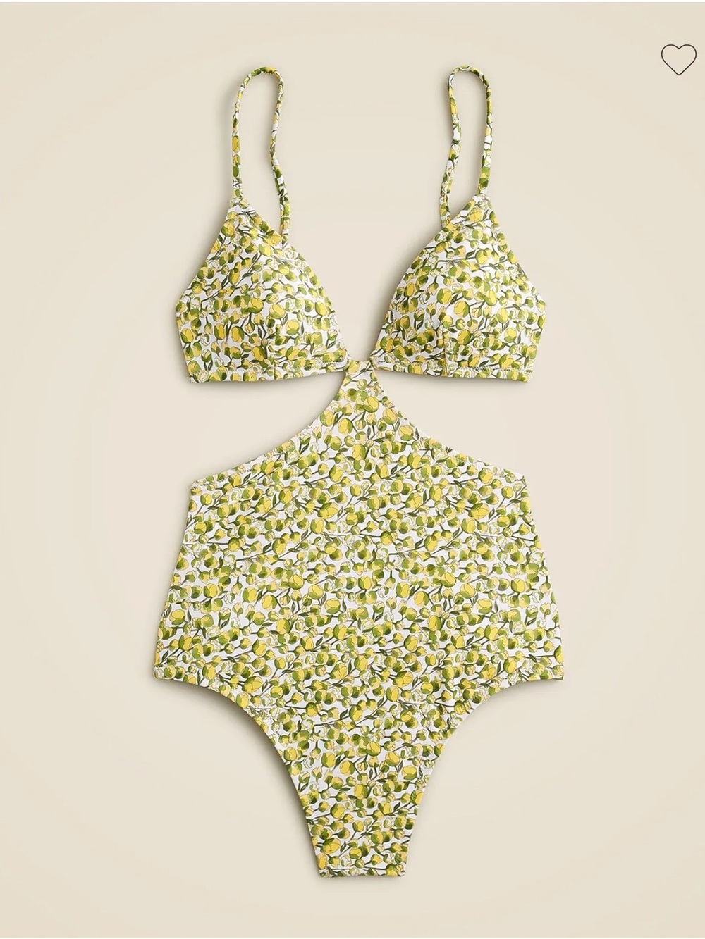 NWT J Crew Liberty fabrics size 18 Eliza yellow floral side cutout swimsuit plus